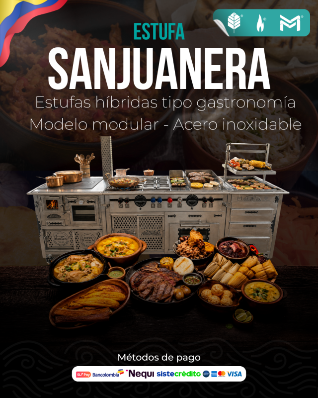 Estufa Sanjuanera Modular en Acero Inoxidable
