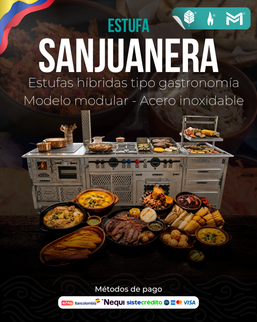 Estufa Sanjuanera Modular en Acero Inoxidable